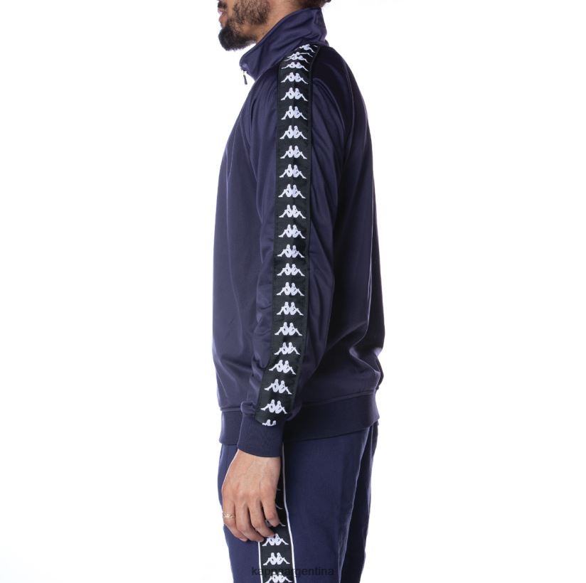 Kappa hombres chaqueta deportiva 222 banda anniston azul marino negro 2FJJXV11