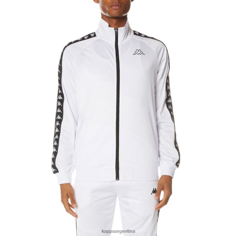 Kappa hombres chaqueta deportiva 222 banda anniston blanco negro 2FJJXV14