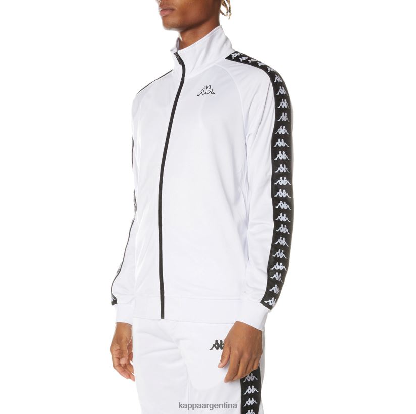 Kappa hombres chaqueta deportiva 222 banda anniston blanco negro 2FJJXV14