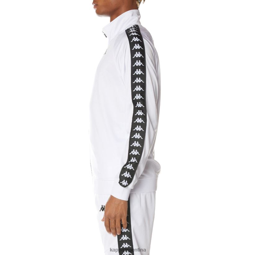 Kappa hombres chaqueta deportiva 222 banda anniston blanco negro 2FJJXV14