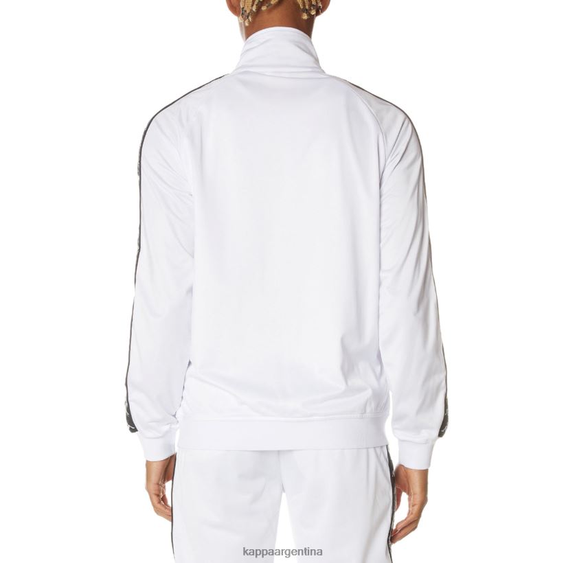 Kappa hombres chaqueta deportiva 222 banda anniston blanco negro 2FJJXV14
