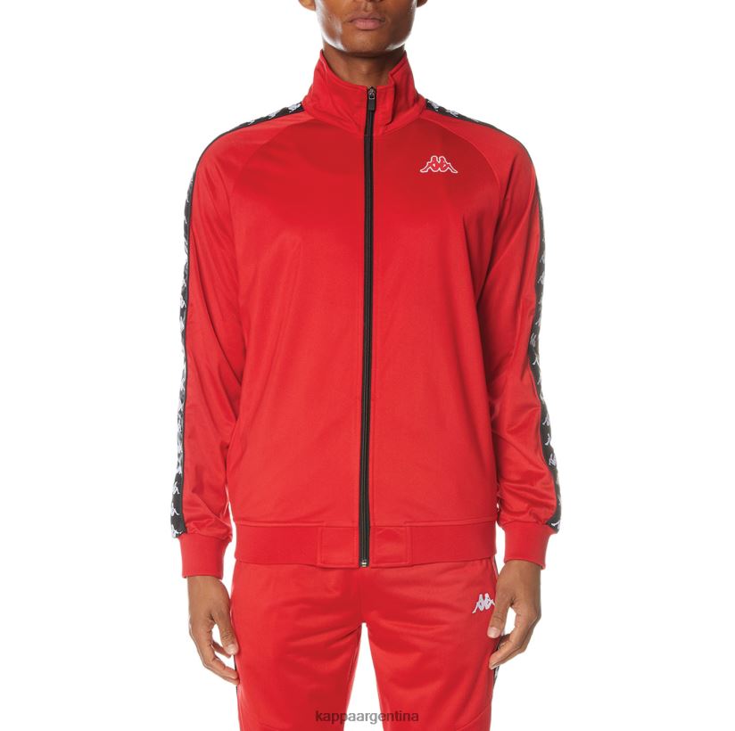 Kappa hombres chaqueta deportiva 222 banda anniston negro rojo 2FJJXV12