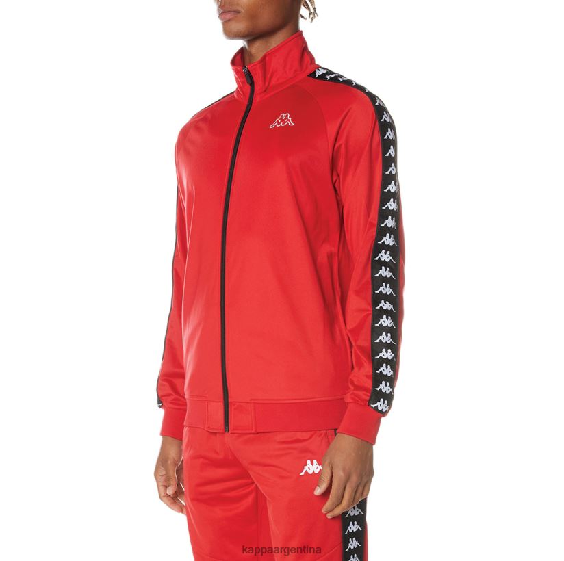 Kappa hombres chaqueta deportiva 222 banda anniston negro rojo 2FJJXV12