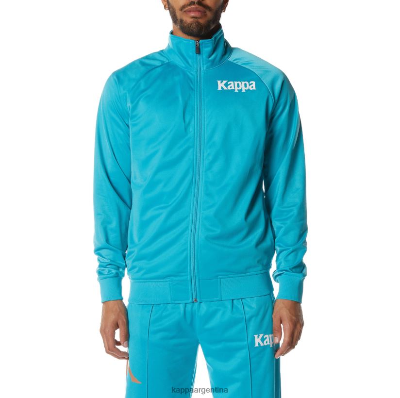 Kappa hombres chaqueta deportiva angost auténtica aguamarina oscura 2FJJXV6