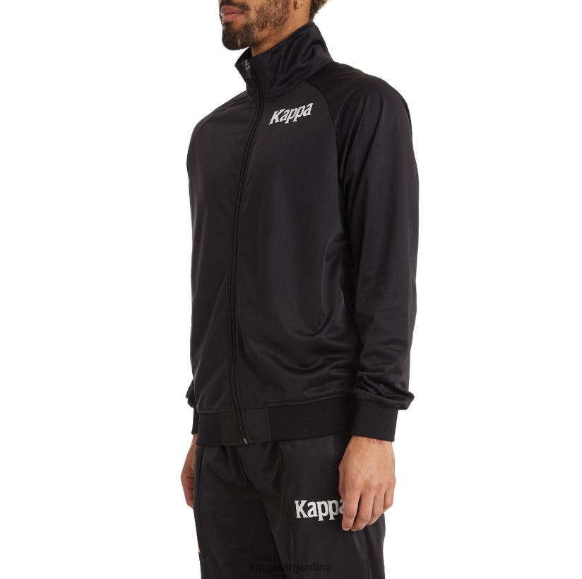 Kappa hombres chaqueta deportiva angost auténtica humo negro naranja 2FJJXV9