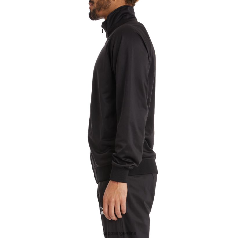 Kappa hombres chaqueta deportiva angost auténtica humo negro naranja 2FJJXV9