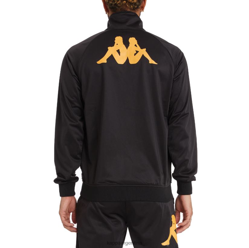 Kappa hombres chaqueta deportiva angost auténtica humo negro naranja 2FJJXV9
