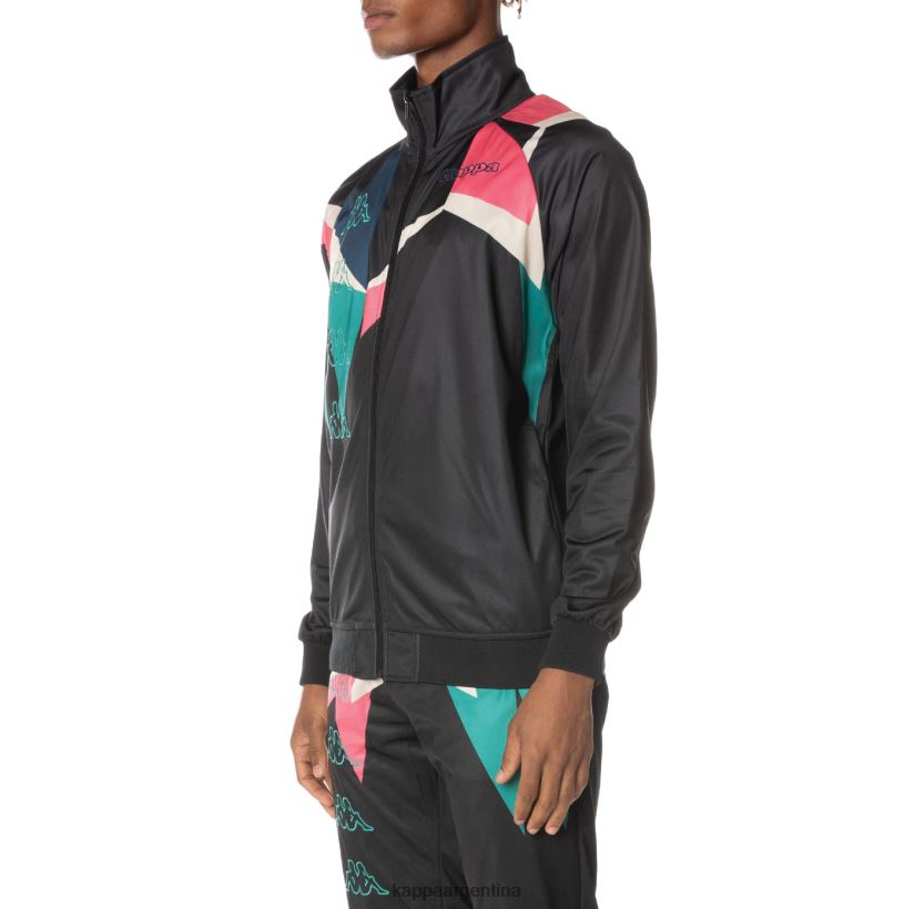 Kappa hombres chaqueta deportiva lamal con logo negro azabache 2FJJXV3