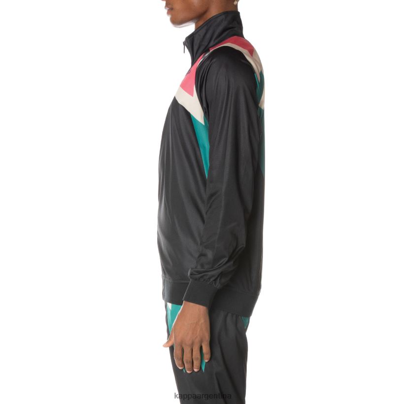 Kappa hombres chaqueta deportiva lamal con logo negro azabache 2FJJXV3