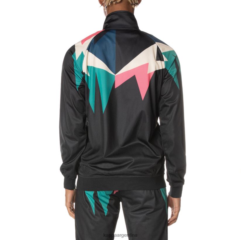 Kappa hombres chaqueta deportiva lamal con logo negro azabache 2FJJXV3