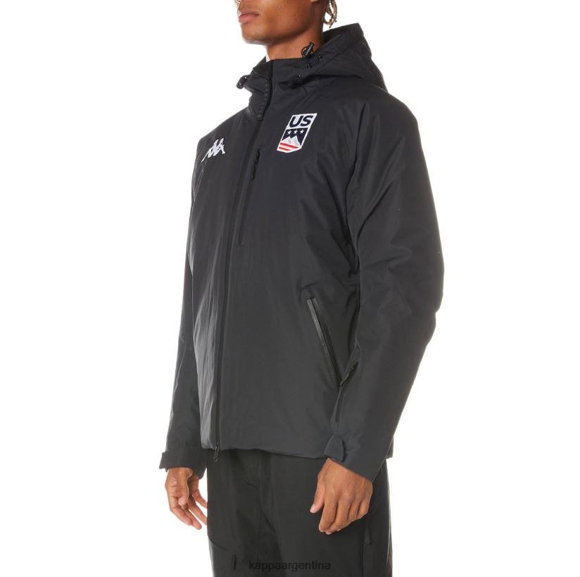 Kappa hombres 6cento 686b chaqueta de esquí estadounidense negro 2FJJXV80