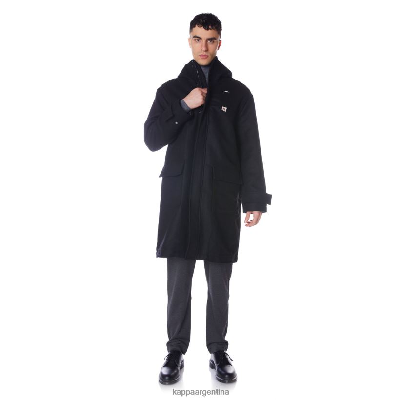Kappa hombres abrigo giovani alpherg negro 2FJJXV75