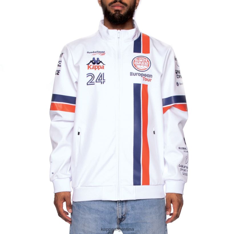 Kappa hombres auténtica chaqueta chil gumball 3000 tour blanco 2FJJXV72