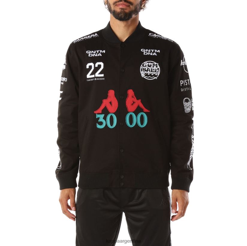 Kappa hombres auténtica chaqueta de gumball glicket negro 2FJJXV87