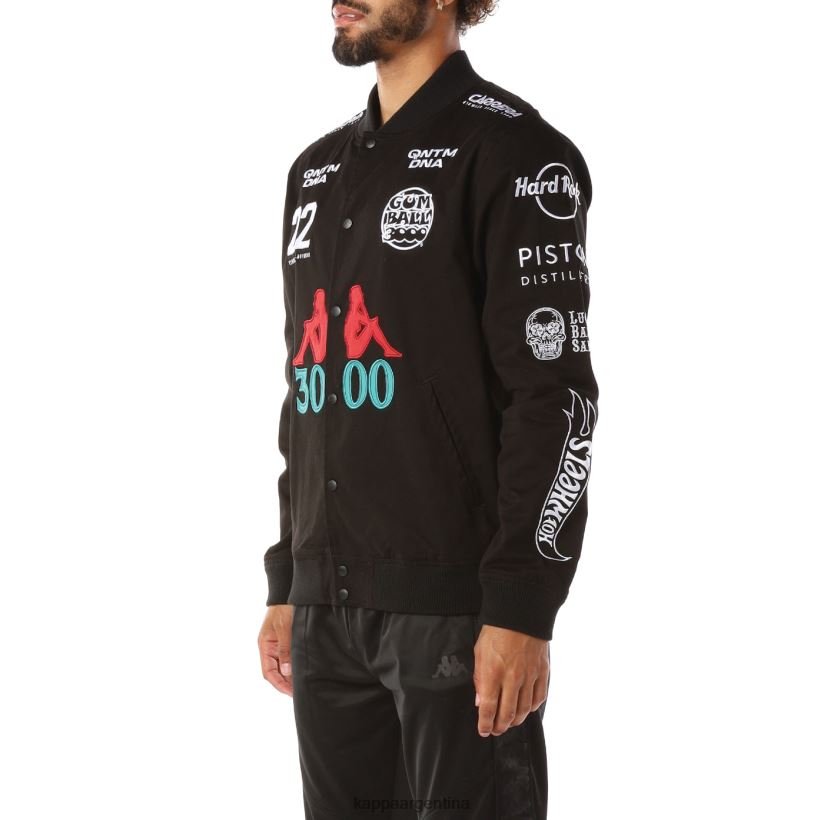 Kappa hombres auténtica chaqueta de gumball glicket negro 2FJJXV87