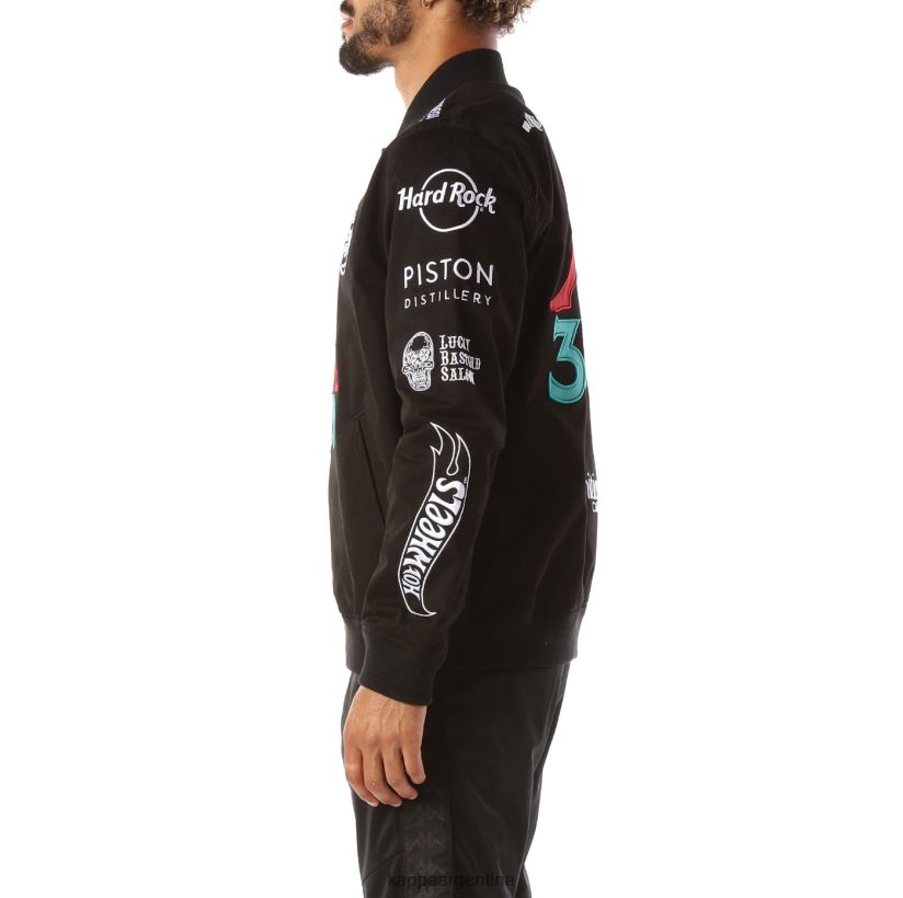 Kappa hombres auténtica chaqueta de gumball glicket negro 2FJJXV87