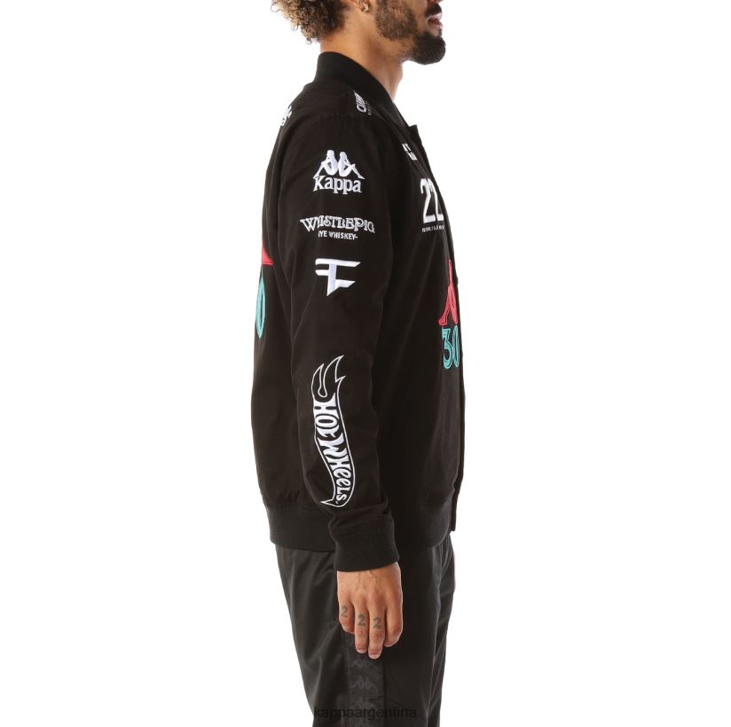 Kappa hombres auténtica chaqueta de gumball glicket negro 2FJJXV87