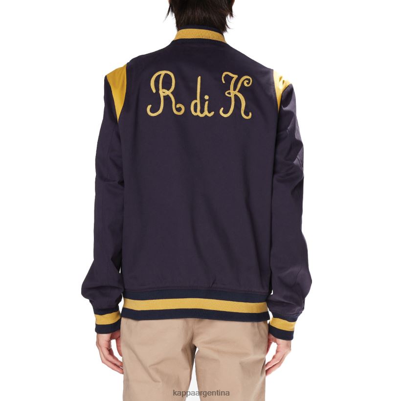 Kappa hombres bata giovani naons chaqueta universitaria amarillo marino 2FJJXV73