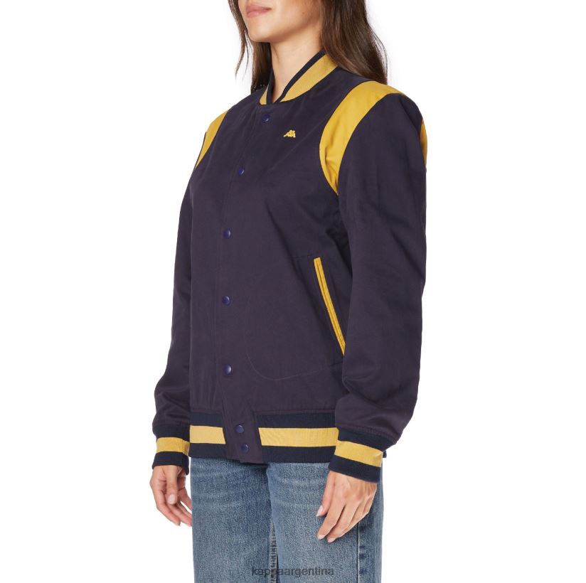 Kappa hombres bata giovani naons chaqueta universitaria amarillo marino 2FJJXV73