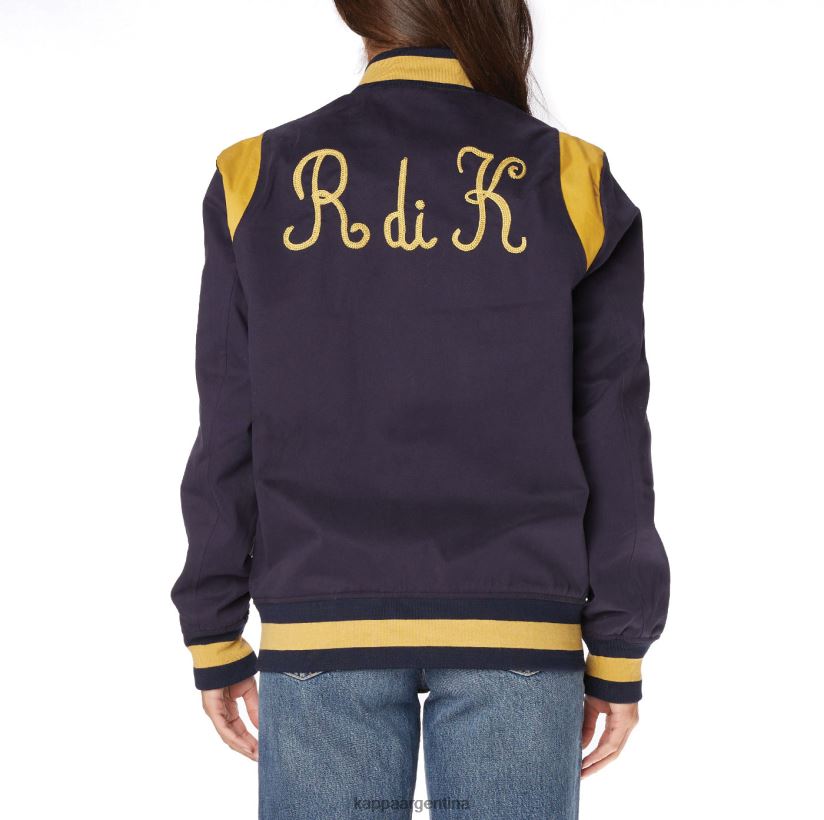 Kappa hombres bata giovani naons chaqueta universitaria amarillo marino 2FJJXV73