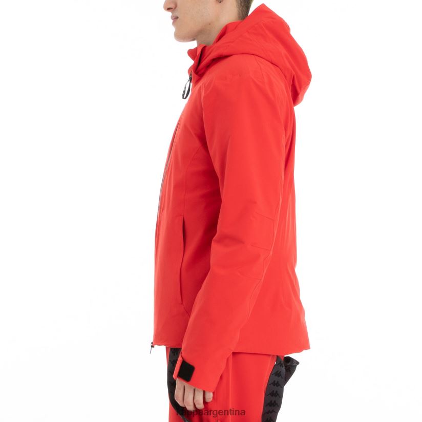 Kappa hombres chaqueta de esquí 6cento 606 negro rojo 2FJJXV84