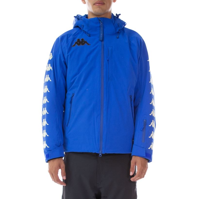 Kappa hombres chaqueta de esquí 6cento 650xb azul blanco antiguo 2FJJXV85