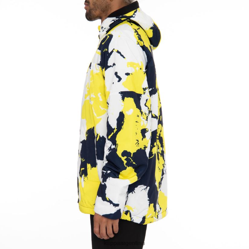 Kappa hombres chaqueta de esquí 6cento 660f azul amarillo 2FJJXV83