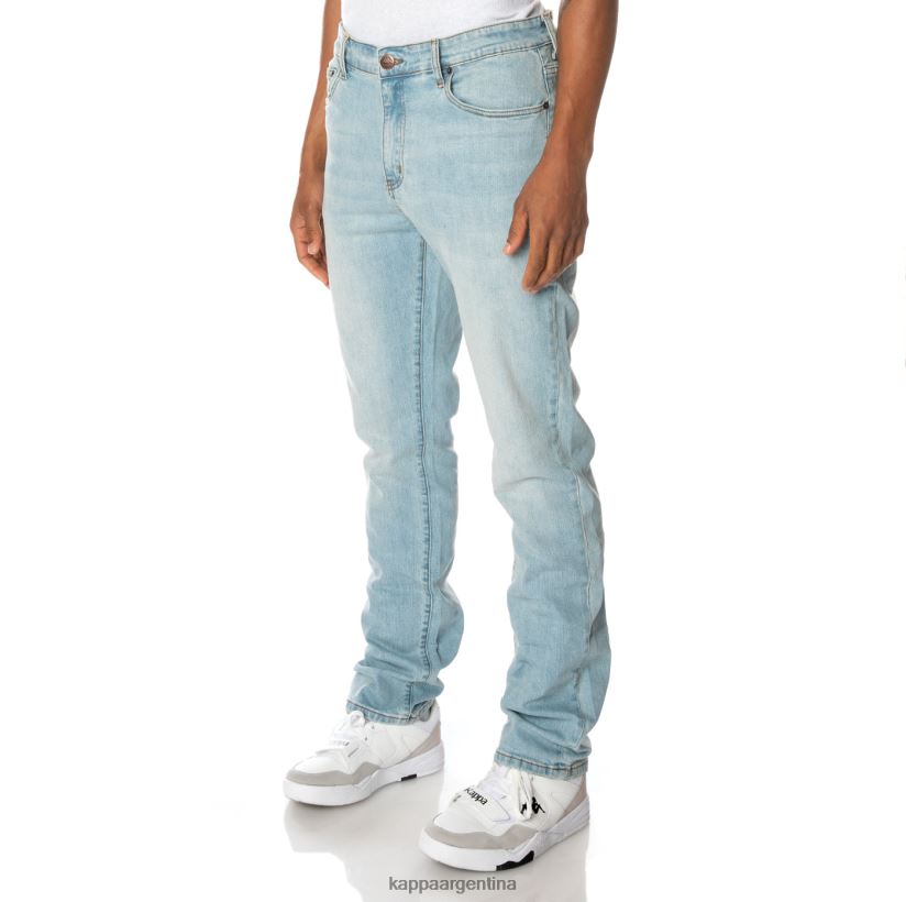 Kappa hombres auténtico jean azul lavado ligero 2FJJXV279