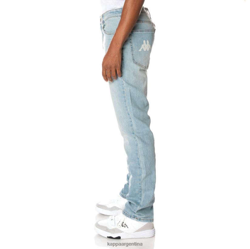 Kappa hombres auténtico jean azul lavado ligero 2FJJXV279