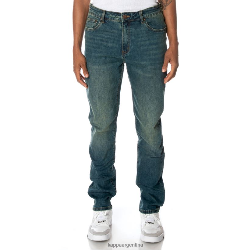 Kappa hombres auténtico jean azul lavado medio 2FJJXV282
