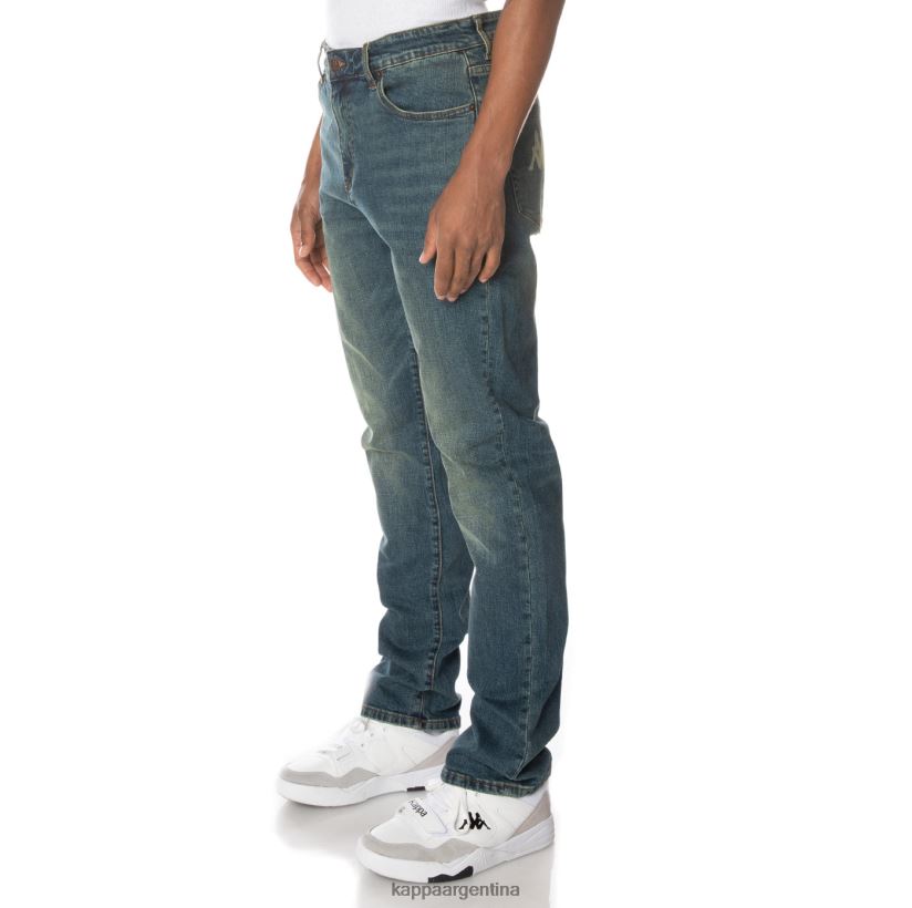 Kappa hombres auténtico jean azul lavado medio 2FJJXV282