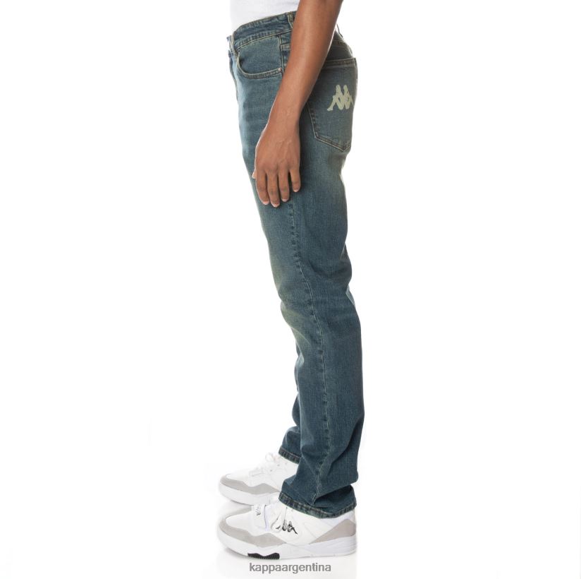 Kappa hombres auténtico jean azul lavado medio 2FJJXV282