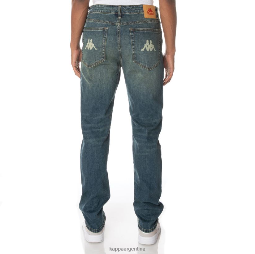 Kappa hombres auténtico jean azul lavado medio 2FJJXV282