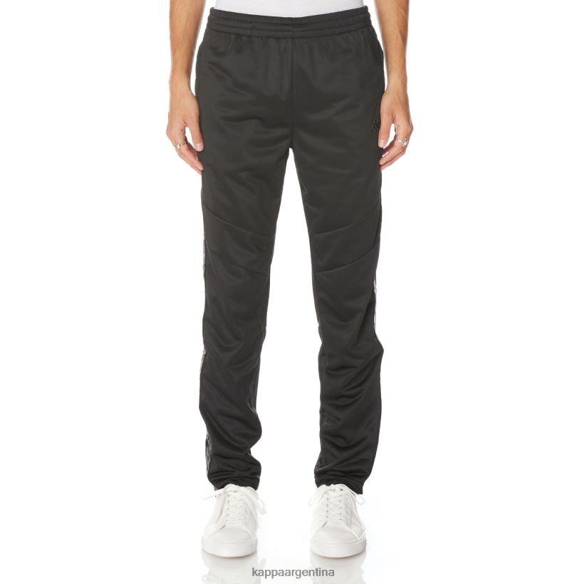 Kappa hombres pantalones deportivos 222 banda aderno azabache negro 2FJJXV29