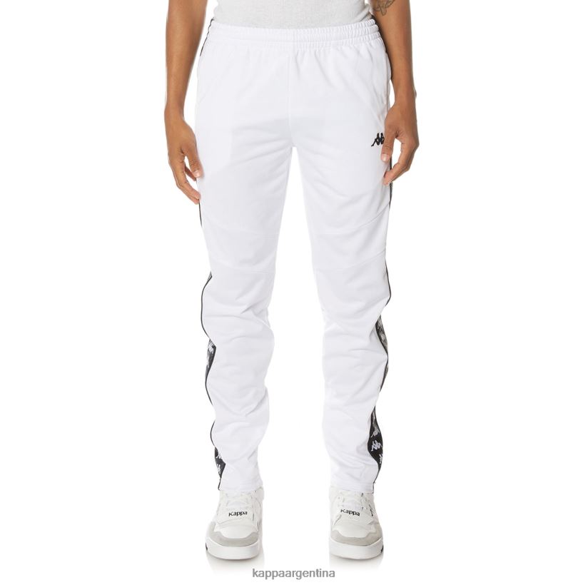 Kappa hombres pantalones deportivos 222 banda aderno blanco 2FJJXV32