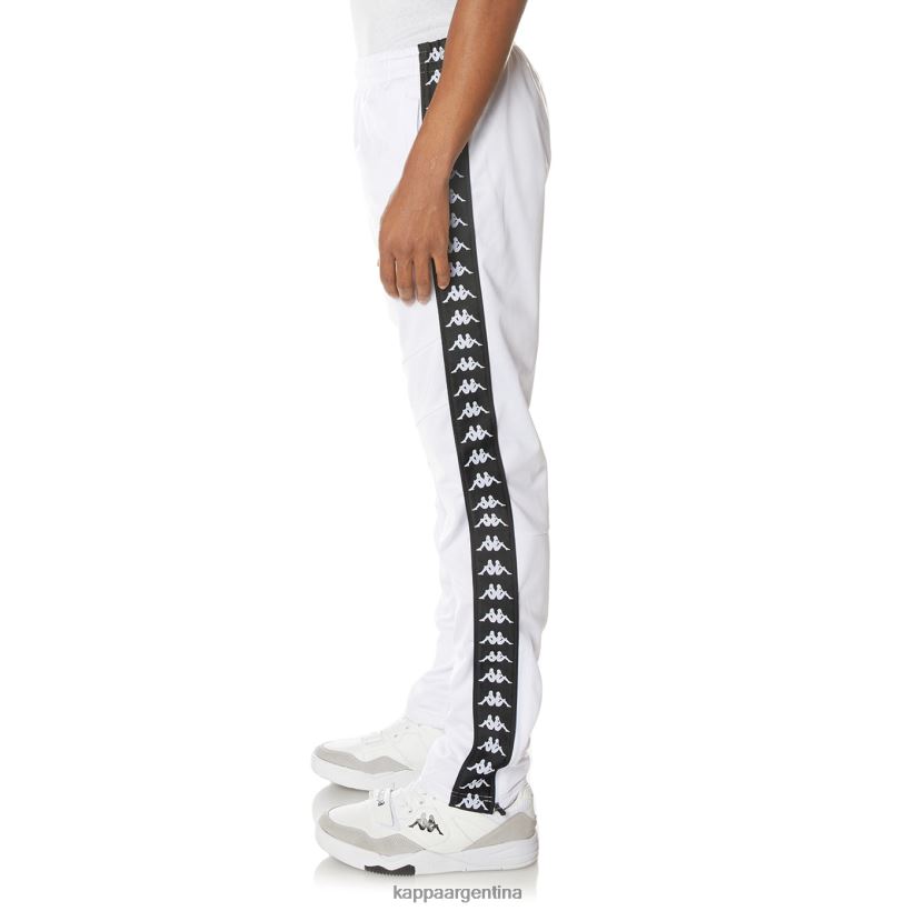 Kappa hombres pantalones deportivos 222 banda aderno blanco 2FJJXV32