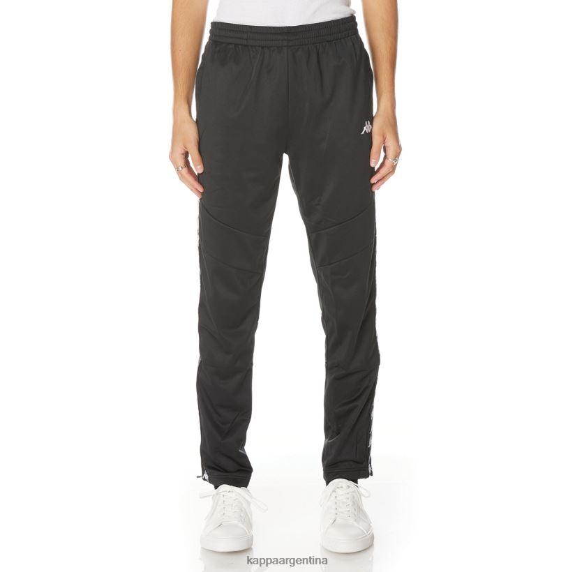 Kappa hombres pantalones deportivos 222 banda aderno negro 2FJJXV30