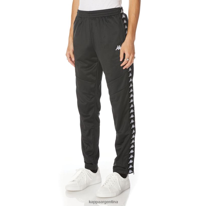 Kappa hombres pantalones deportivos 222 banda aderno negro 2FJJXV30