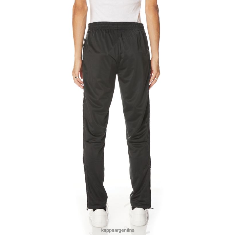 Kappa hombres pantalones deportivos 222 banda aderno negro 2FJJXV30