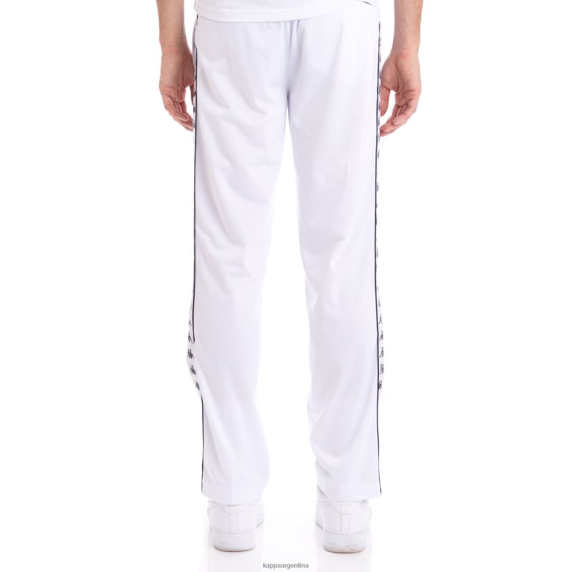 Kappa hombres pantalones deportivos 222 banda astoriazz blanco negro 2FJJXV39