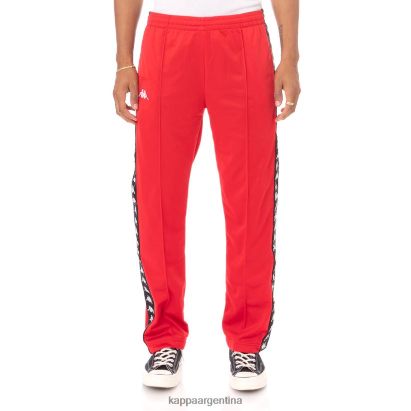 Kappa hombres pantalones deportivos 222 banda astoriazz negro rojo 2FJJXV37