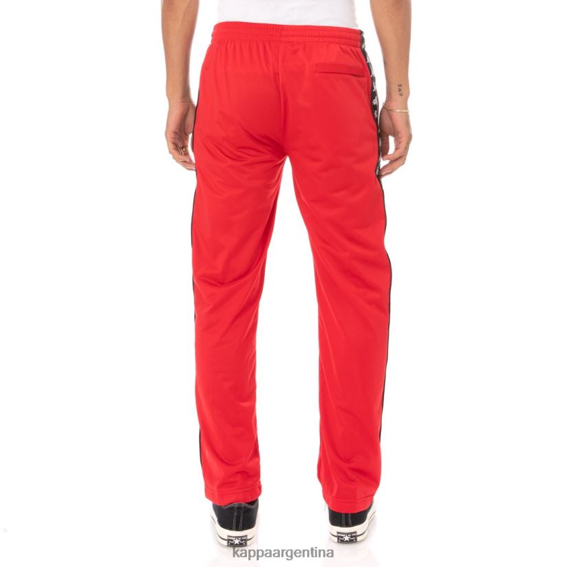 Kappa hombres pantalones deportivos 222 banda astoriazz negro rojo 2FJJXV37