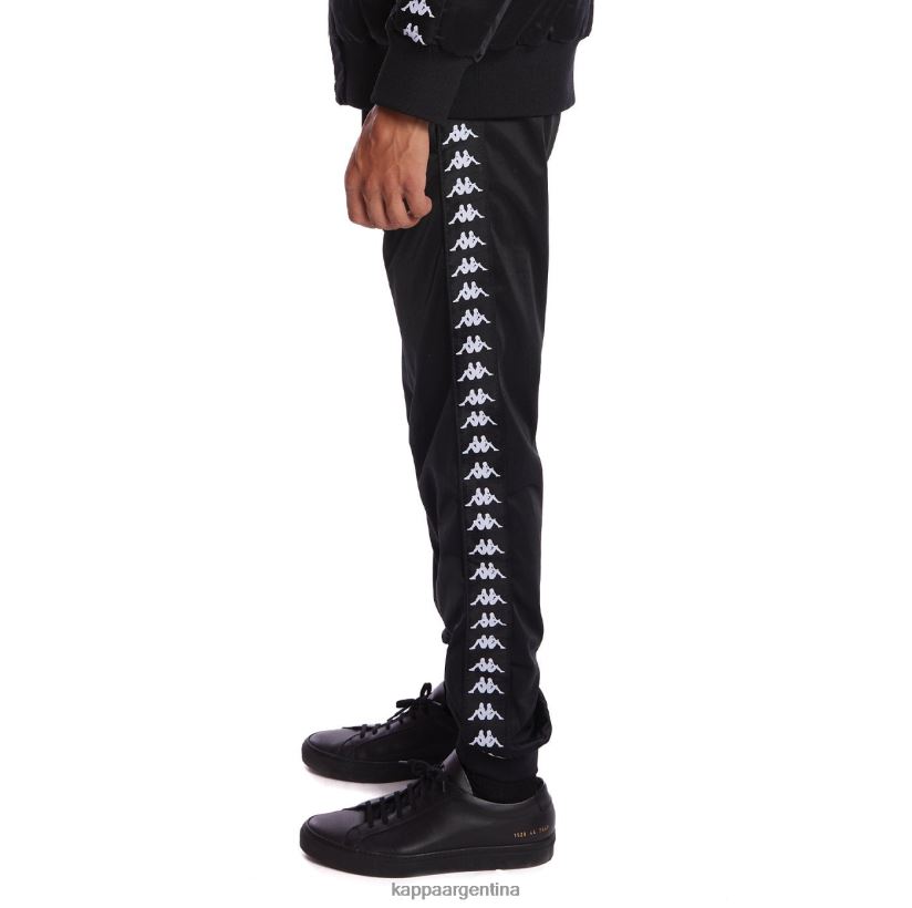 Kappa hombres pantalones deportivos 222 banda rastoriazz negro 2FJJXV36