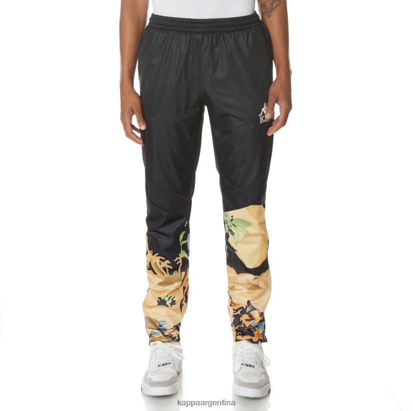 Kappa hombres pantalones deportivos auténticos a la luz de la luna negro azabache 2FJJXV21