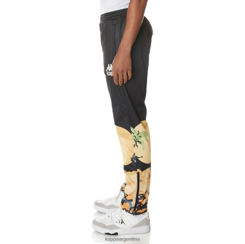 Kappa hombres pantalones deportivos auténticos a la luz de la luna negro azabache 2FJJXV21