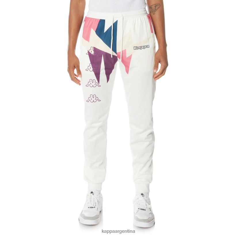 Kappa hombres pantalones deportivos con logo blanco 2FJJXV22
