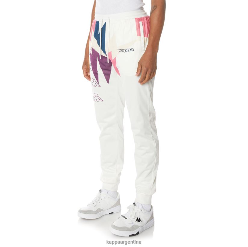 Kappa hombres pantalones deportivos con logo blanco 2FJJXV22