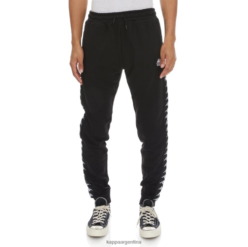 Kappa hombres 222 banda alanz 2 pantalones de chándal negro 2FJJXV66