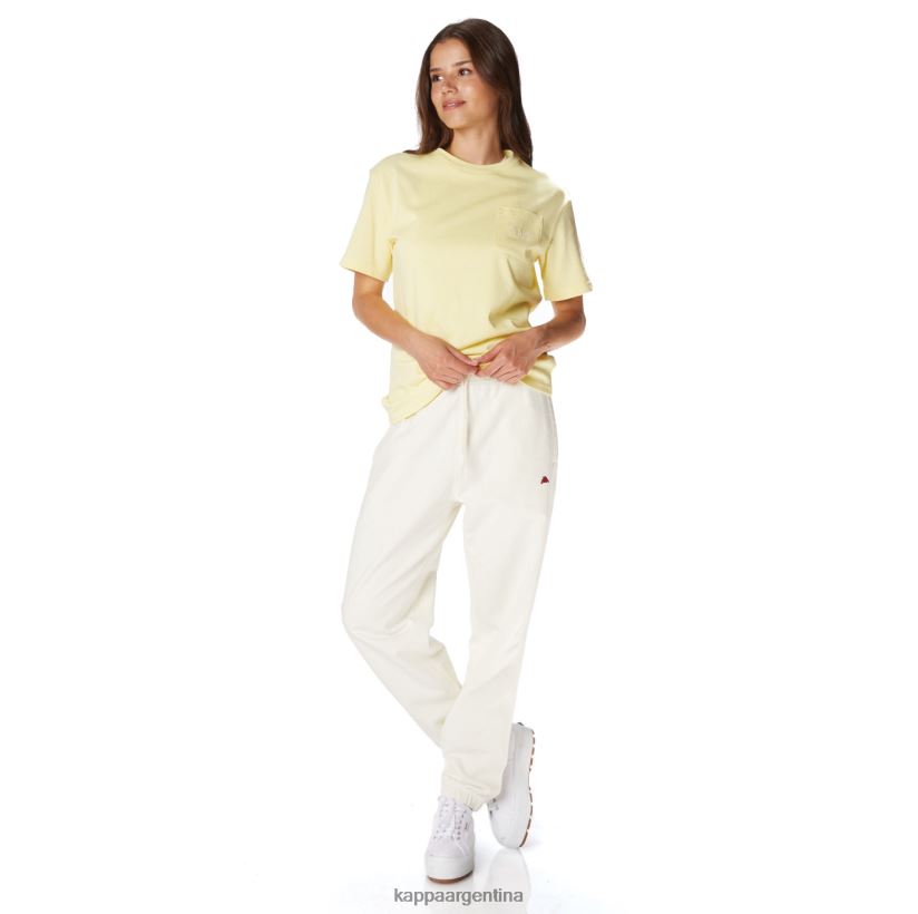 Kappa hombres bata giovani aurion pantalones deportivos crema 2FJJXV69