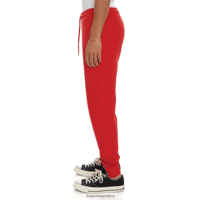 Kappa hombres pantalones de chándal zanok de polar con logo coral rojo 2FJJXV63